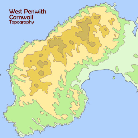 West Penwith's topography