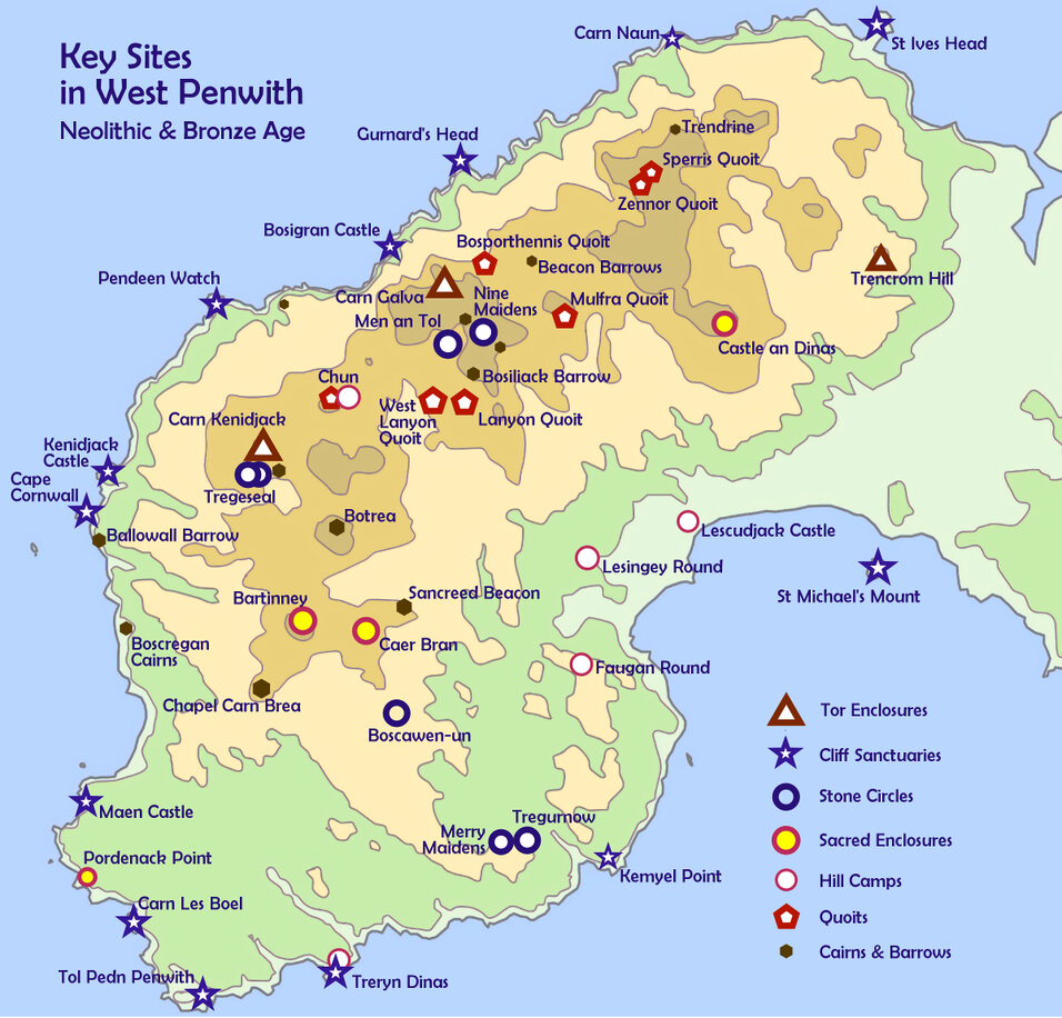 Key Sites in West Penwith