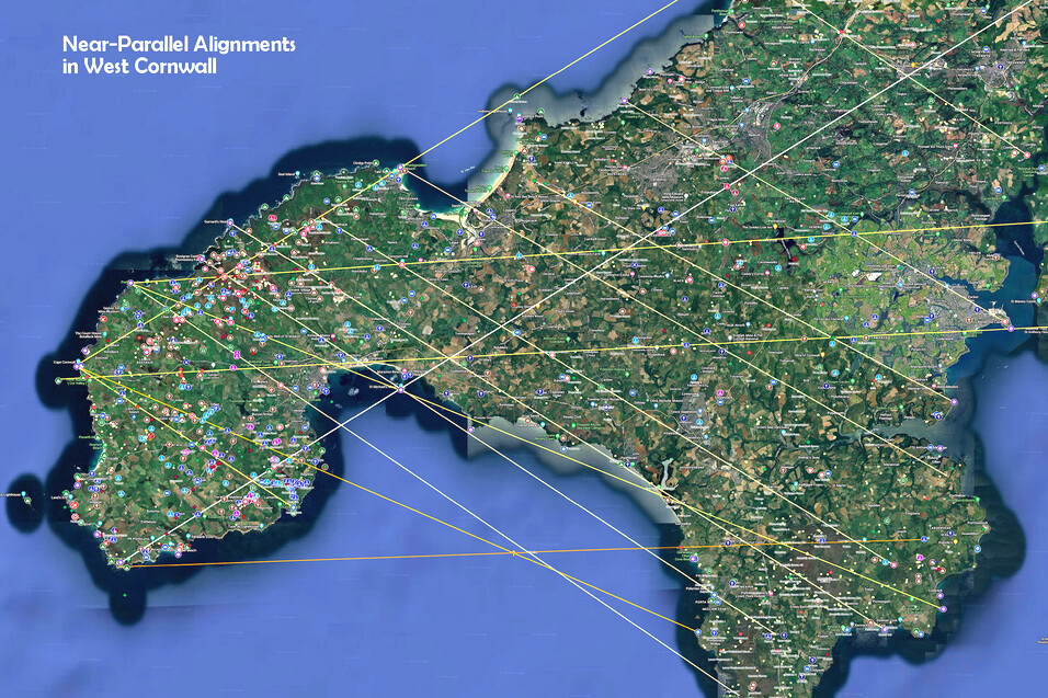 Near-Parallel Alignments in West Cornwall